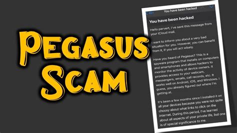 pegasus hacking scam.